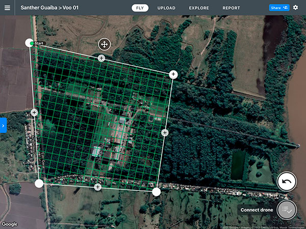 Plano de Voo no Mapeamento com Drone usando DroneDeply