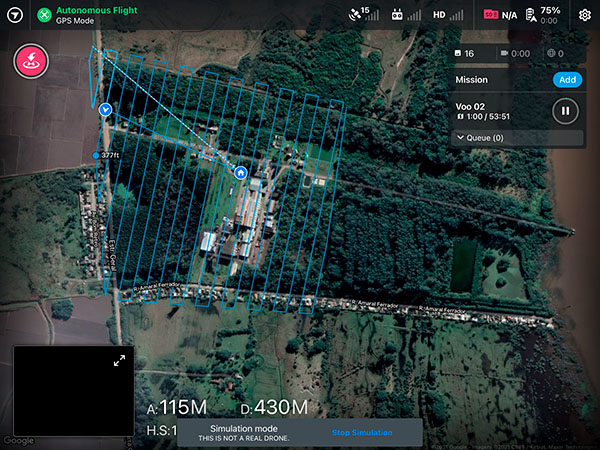 Voo Automátioco no Mapeamento com Drone usando DroneDeply